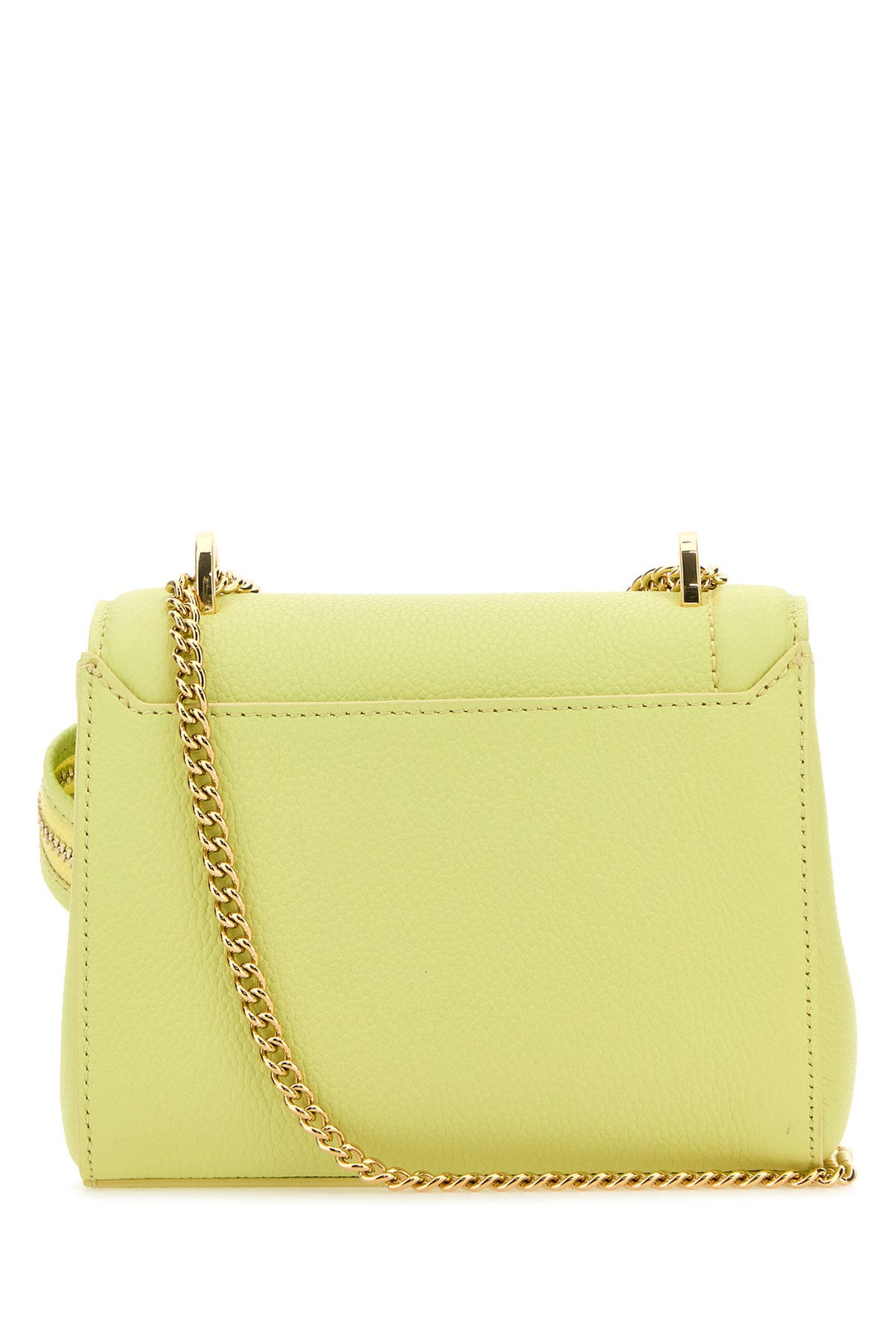 Fluo yellow leather Ninon handbag