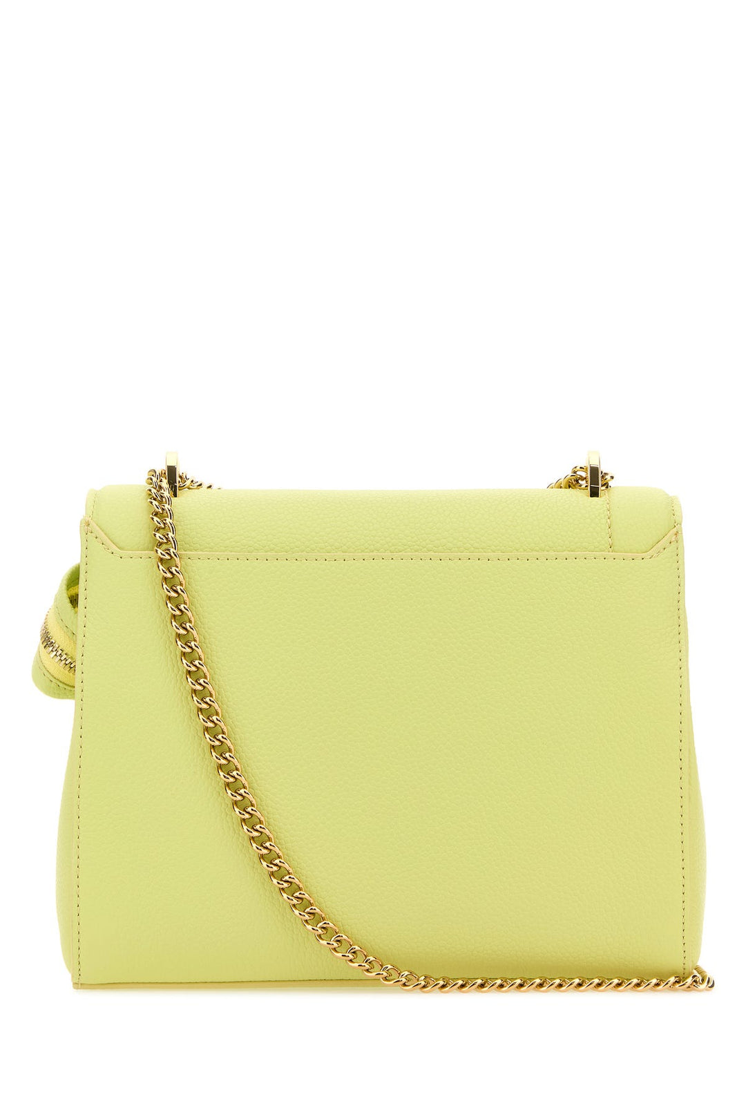 Fluo yellow leather Ninon handbag