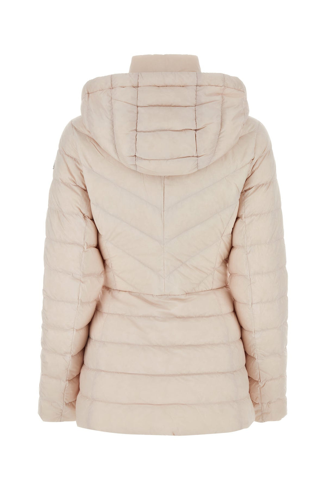 Light pink nylon down jacket