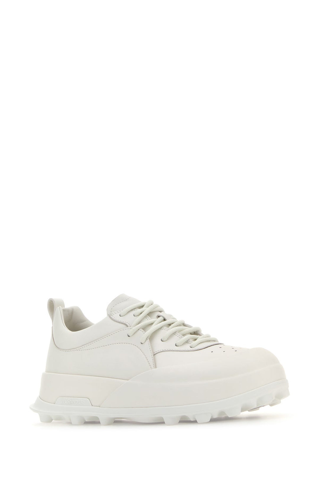 White leather and rubber Orb sneakers