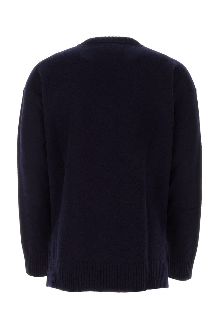 Dark blue wool oversize sweater