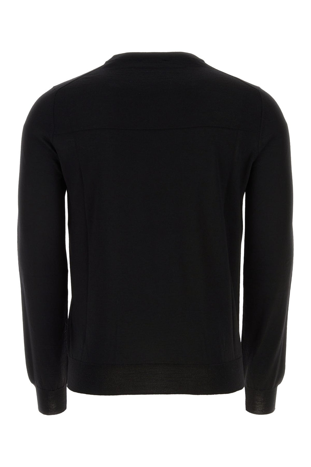 Black wool sweater