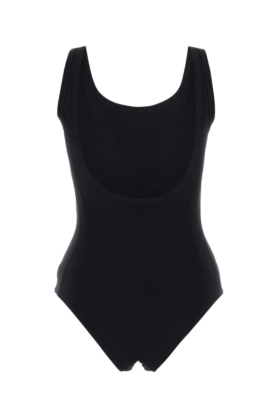 Black stretch nylon swimsuit