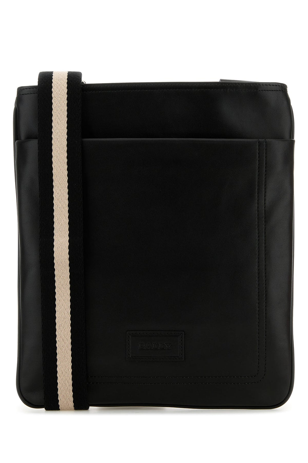 Black leather Torino crossbody bag