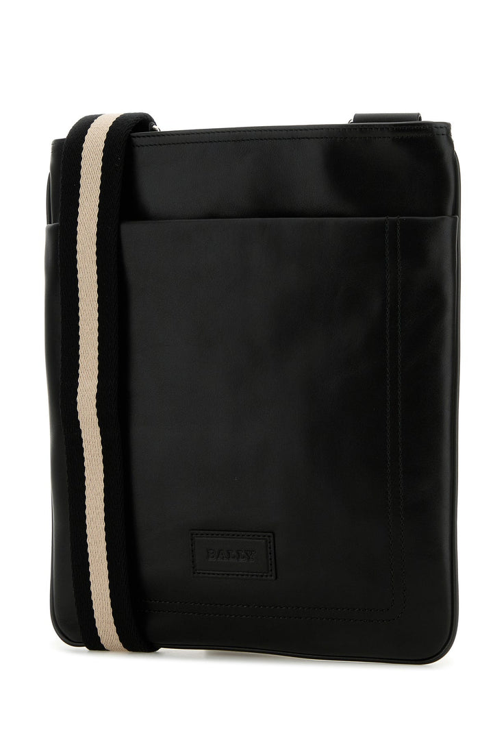 Black leather Torino crossbody bag