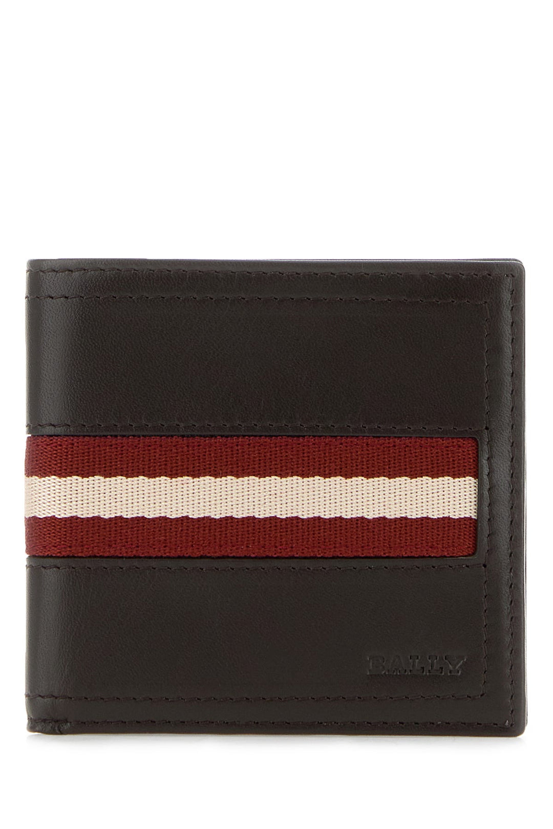 Dark brown leather wallet