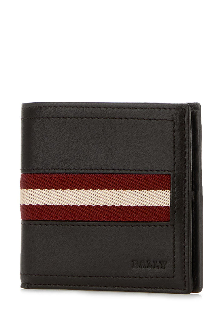 Dark brown leather wallet