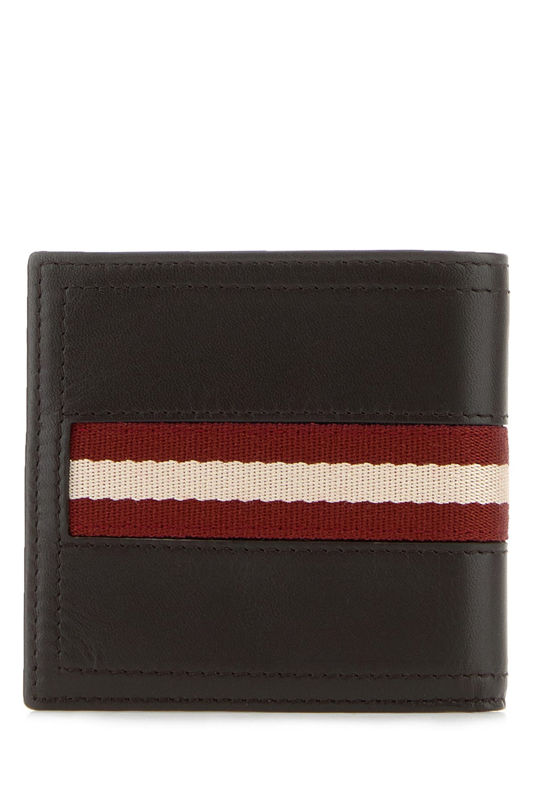 Dark brown leather wallet