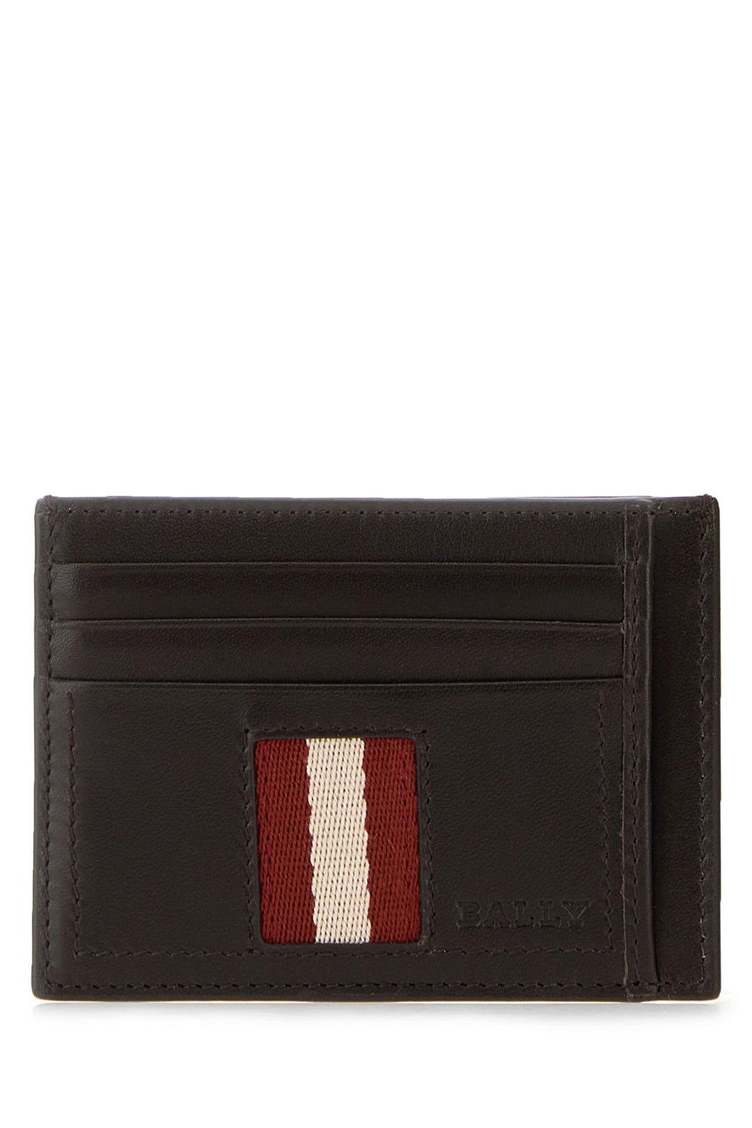 Dark brown leather Torin card holder