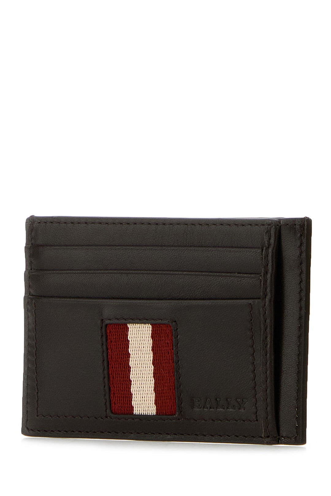 Dark brown leather Torin card holder