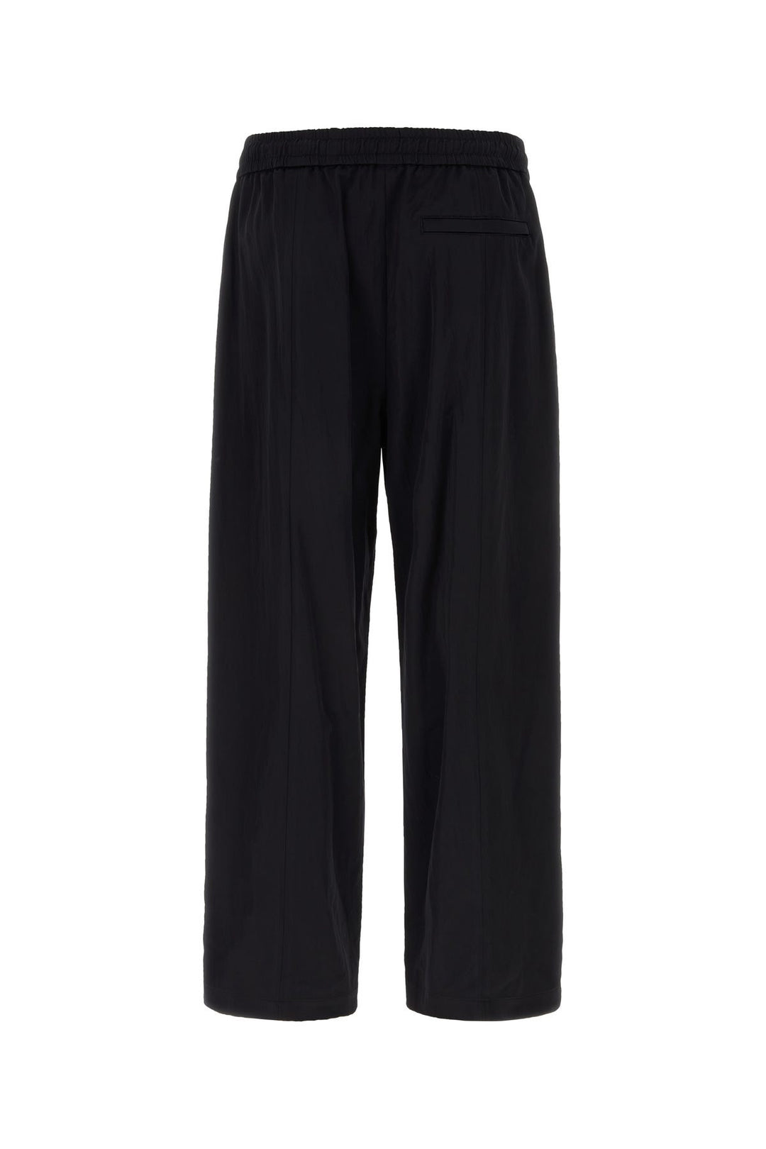 Black stretch viscose blend pant