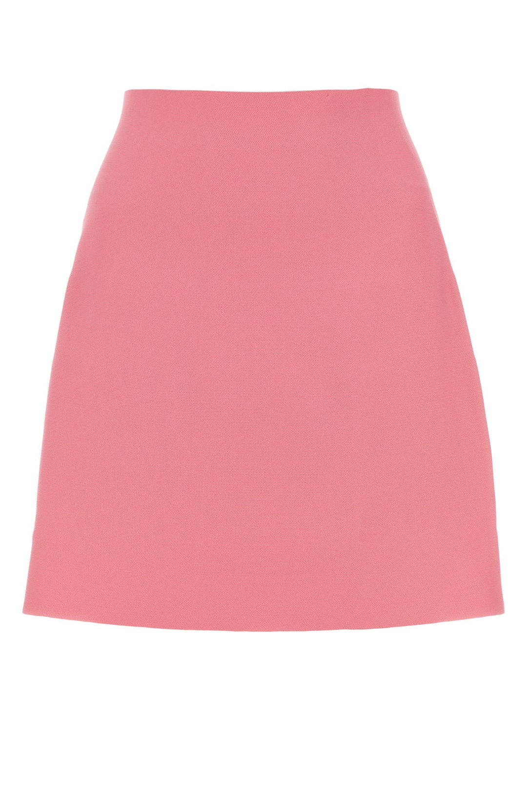 Pink polyester mini skirt