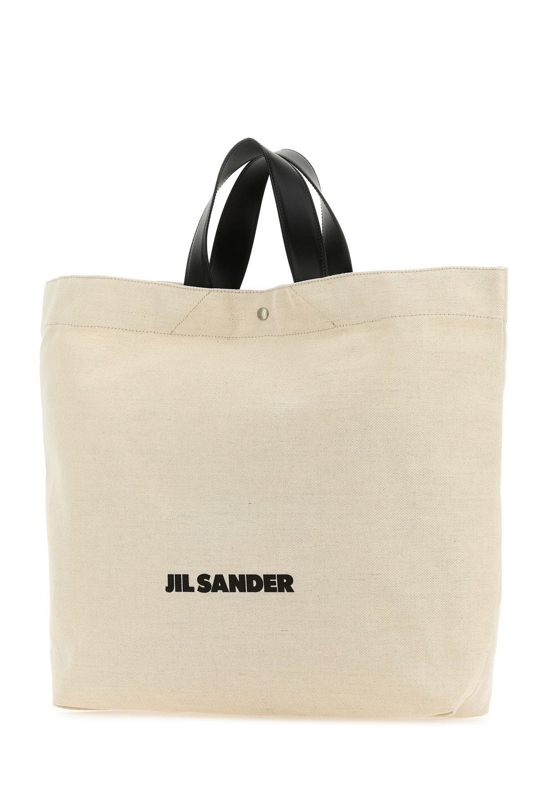 Sand canvas Flat shopping bag