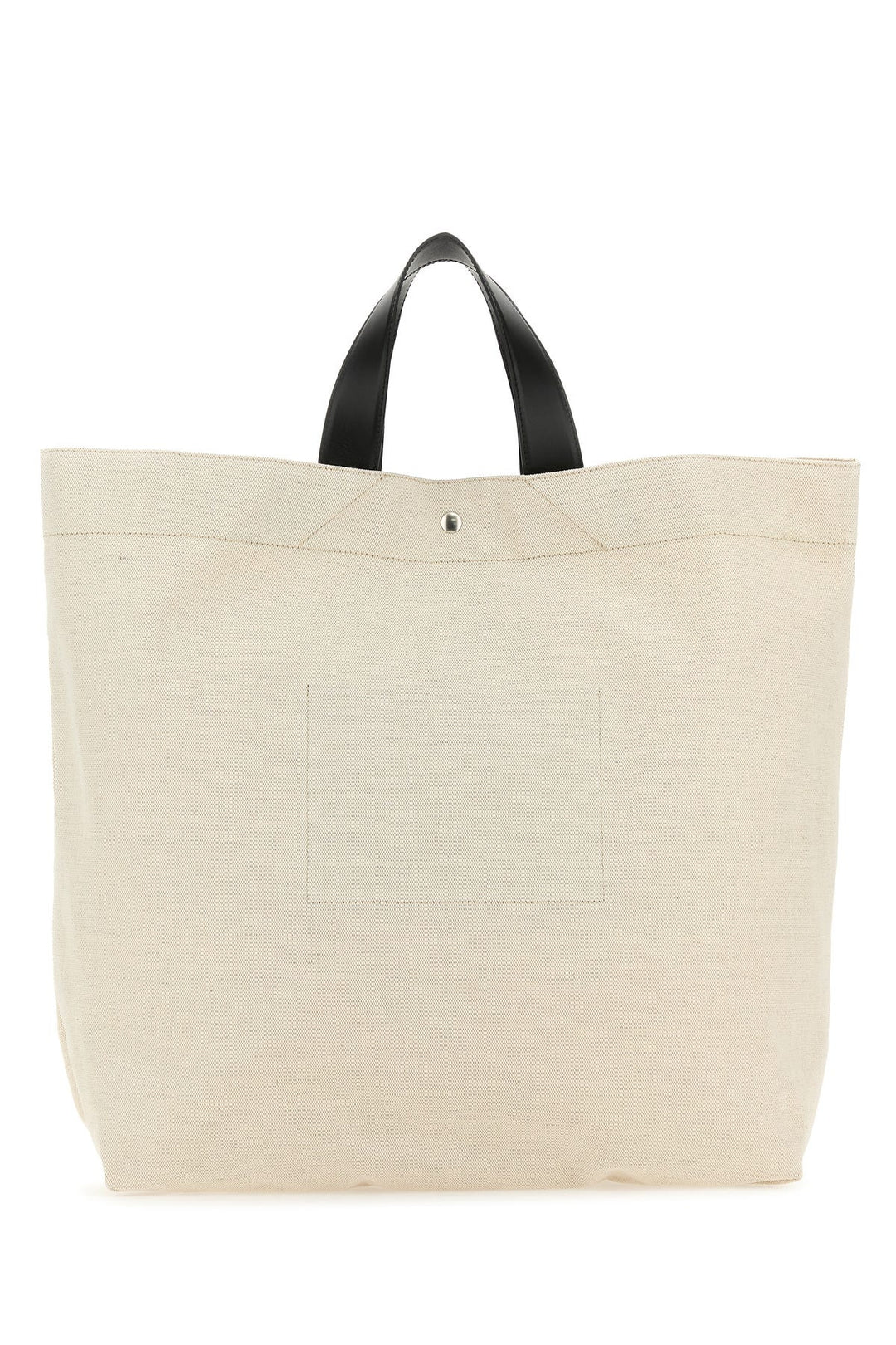 Sand canvas Flat shopping bag