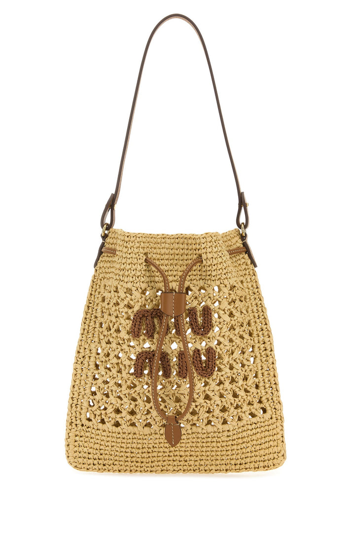 Raffia shoulder bag