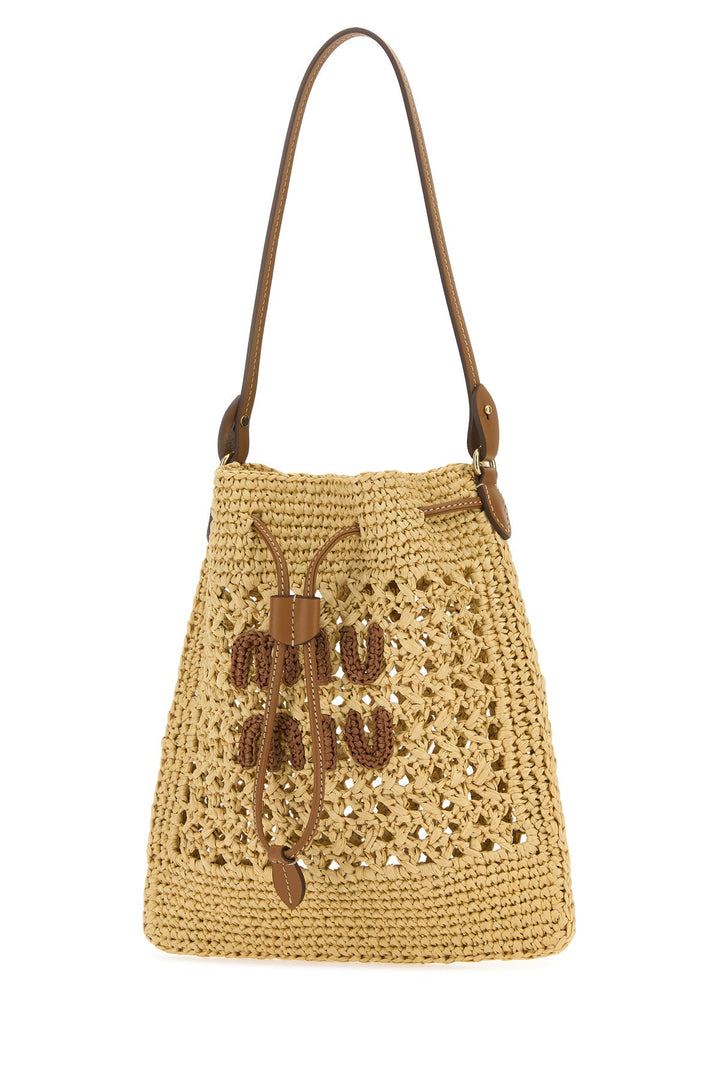 Raffia shoulder bag