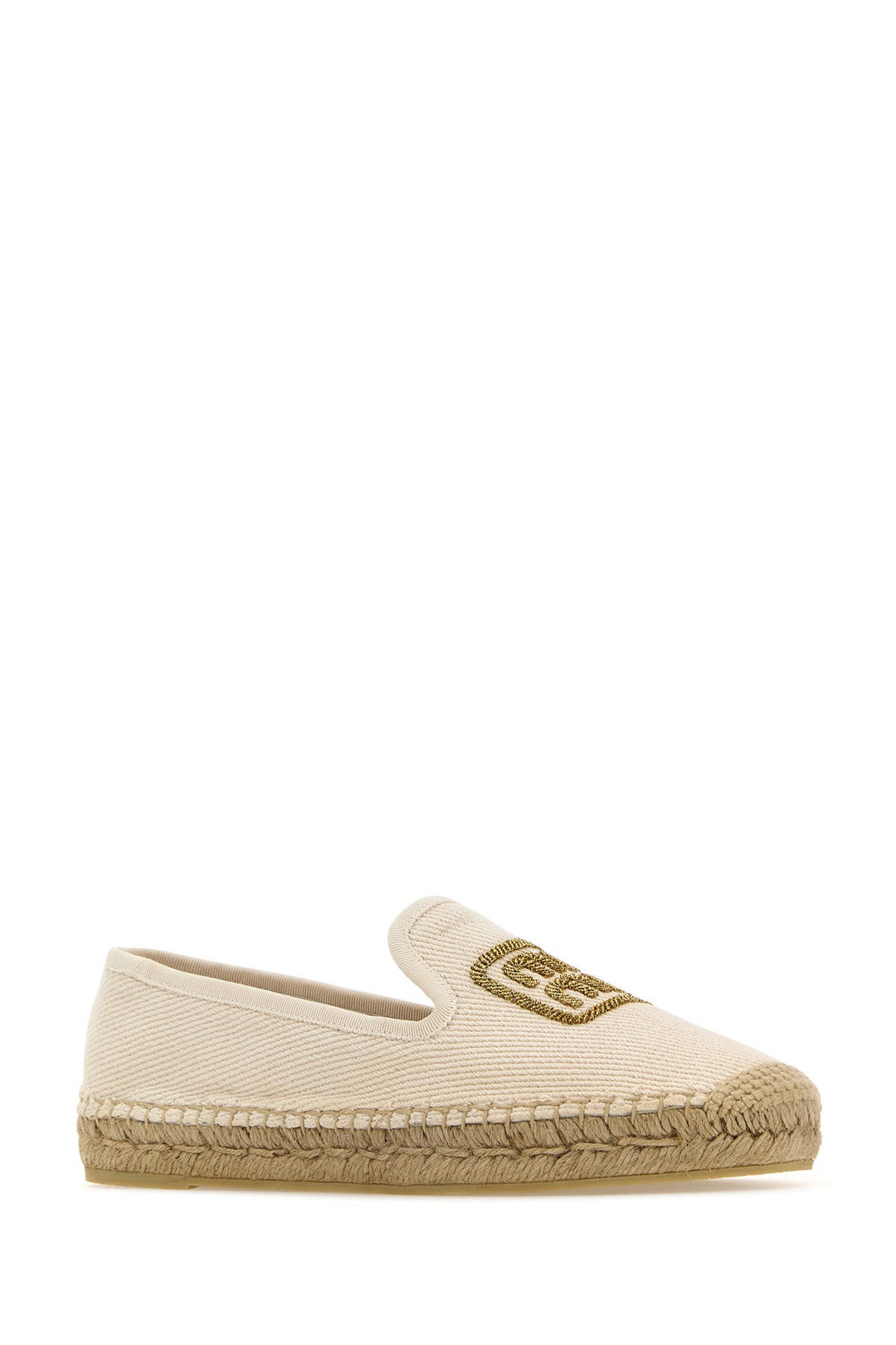 Ivory canvas espadrilles