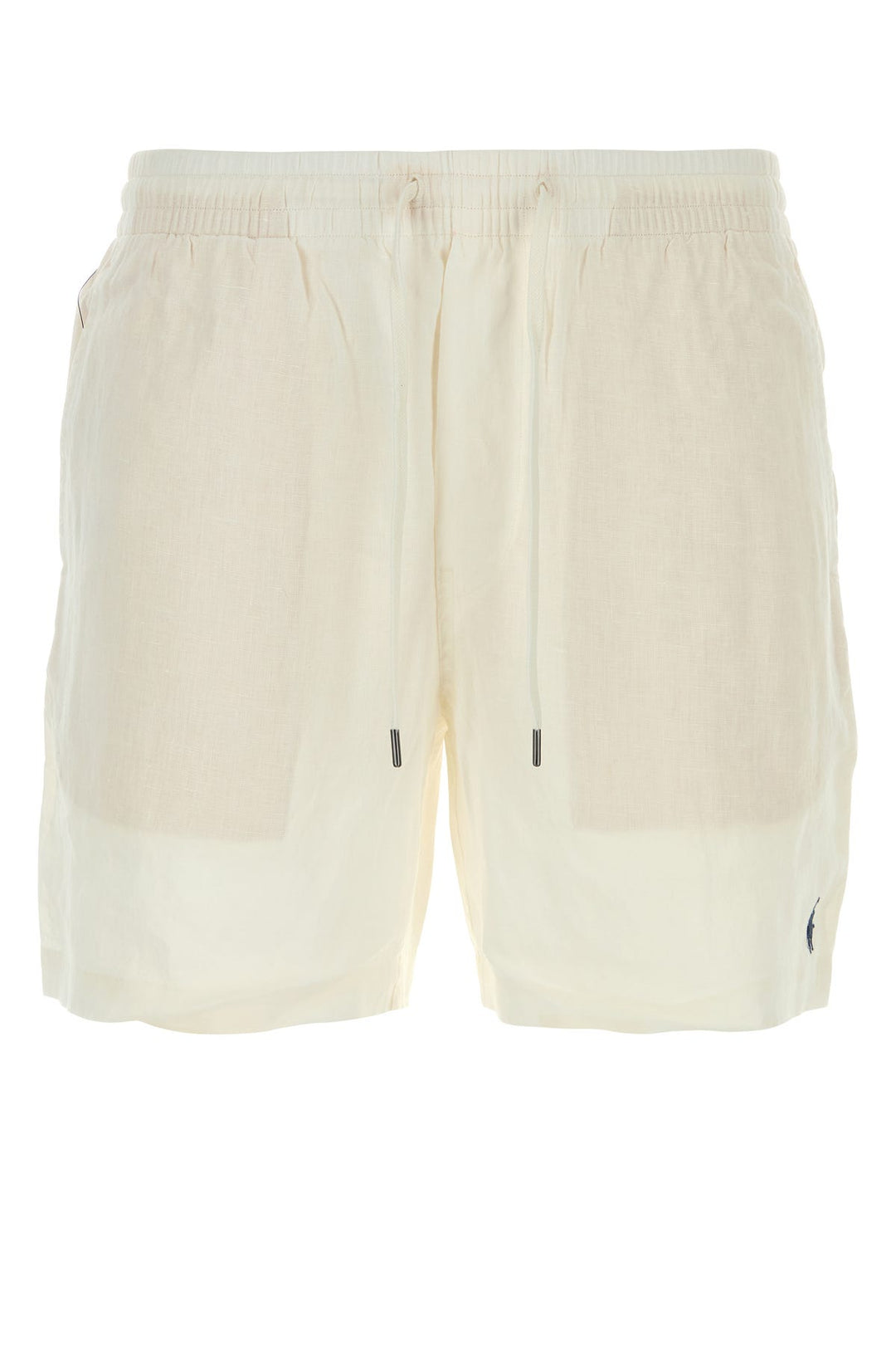 White linen bermuda shorts