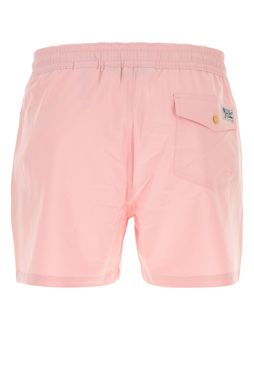 Pink stretch polyester swimming shorts