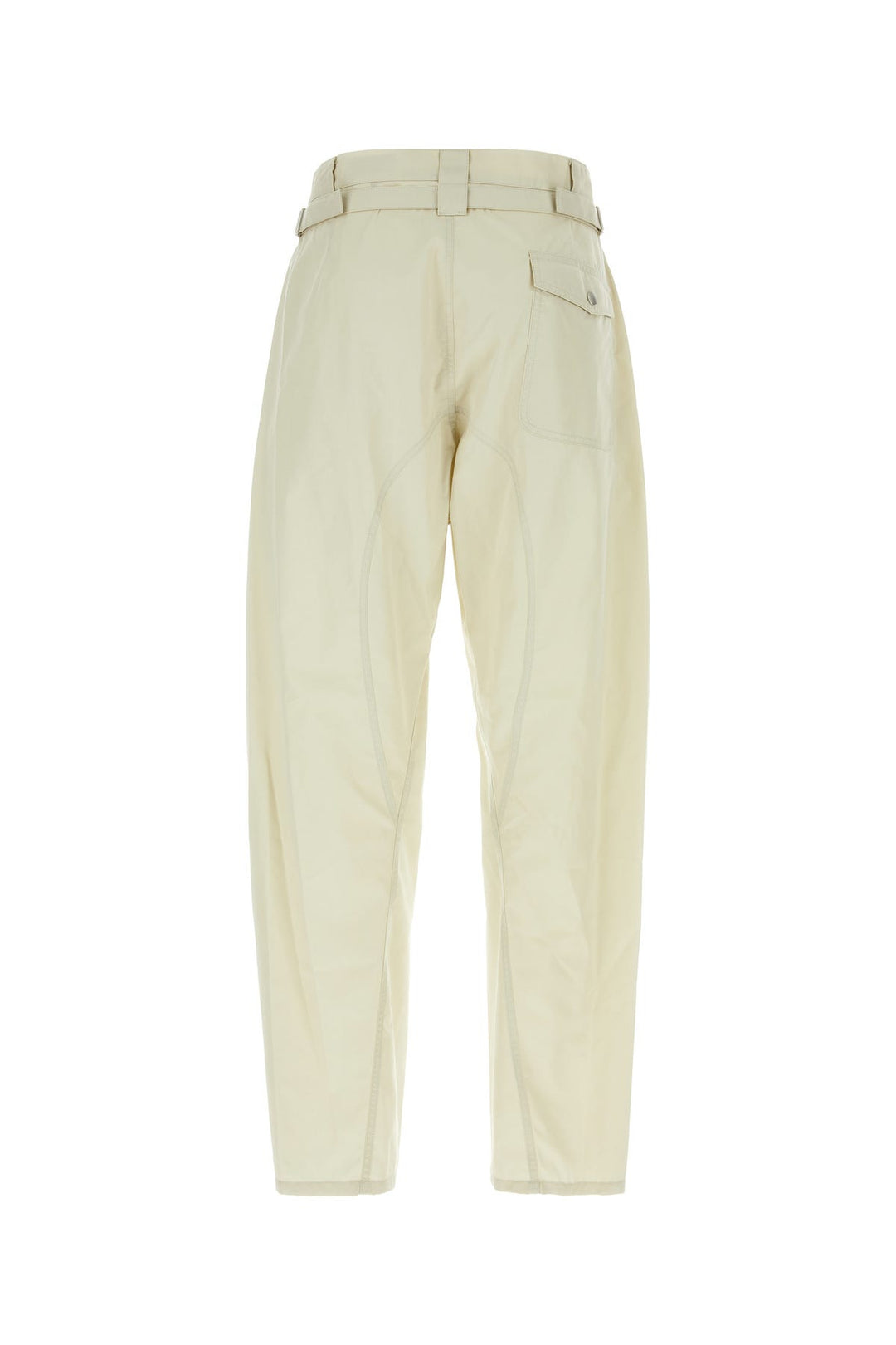 Sand cotton blend pant