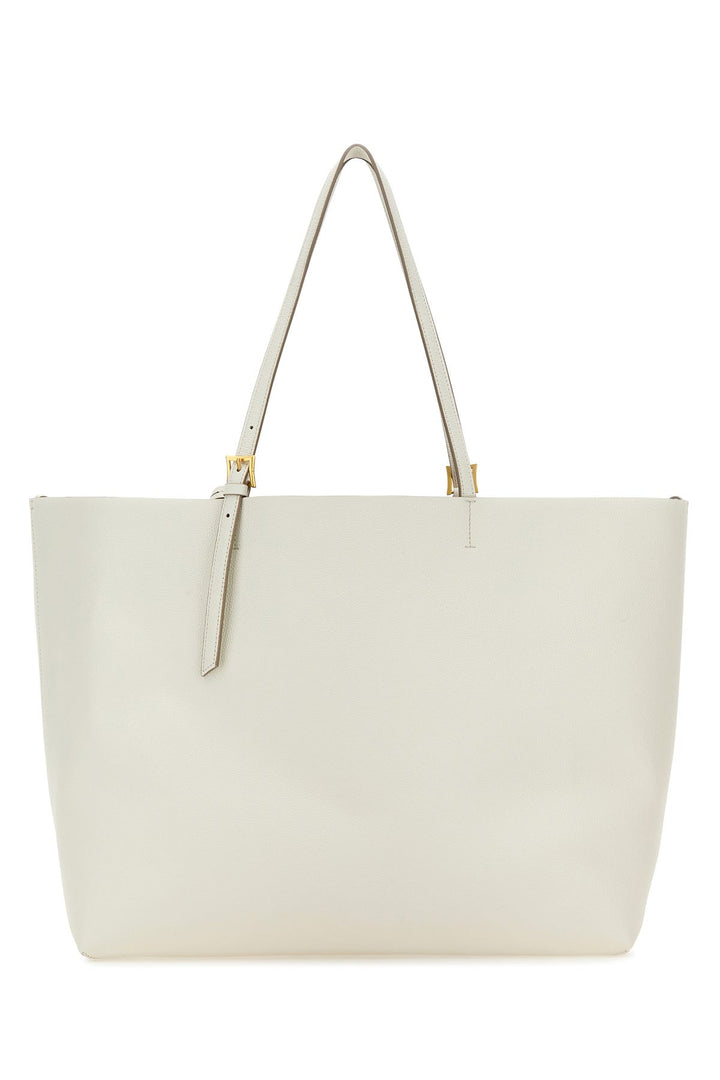 White leather large Himmel shopping bag