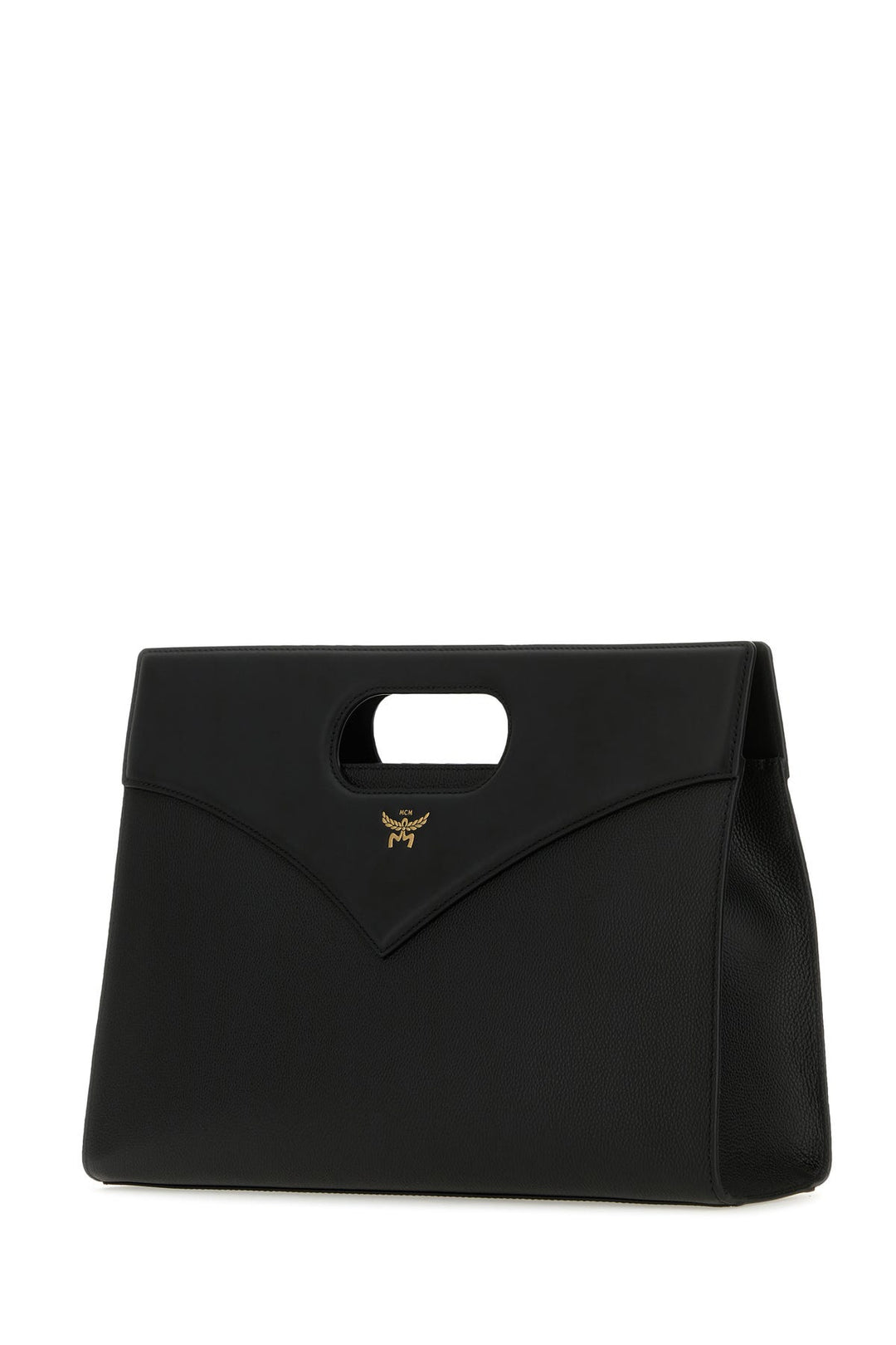 Black leather Diamond handbag