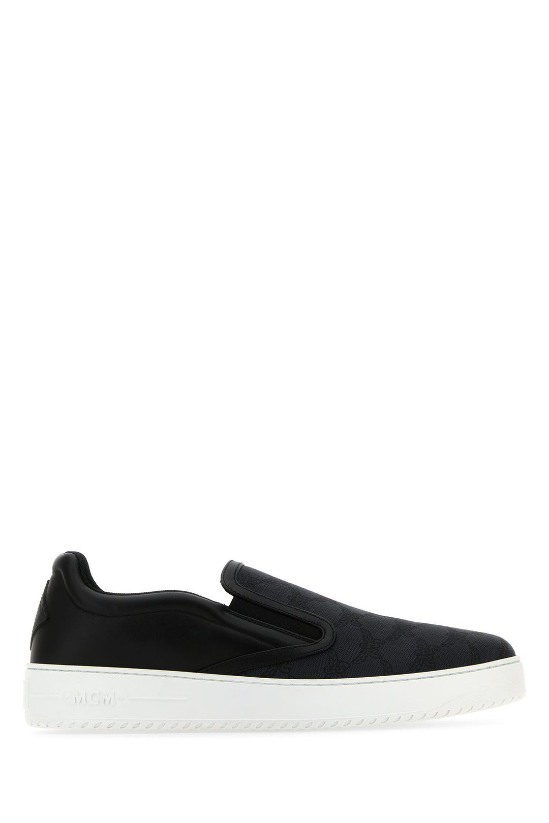 Black canvas and leather Neo Terrain slip ons