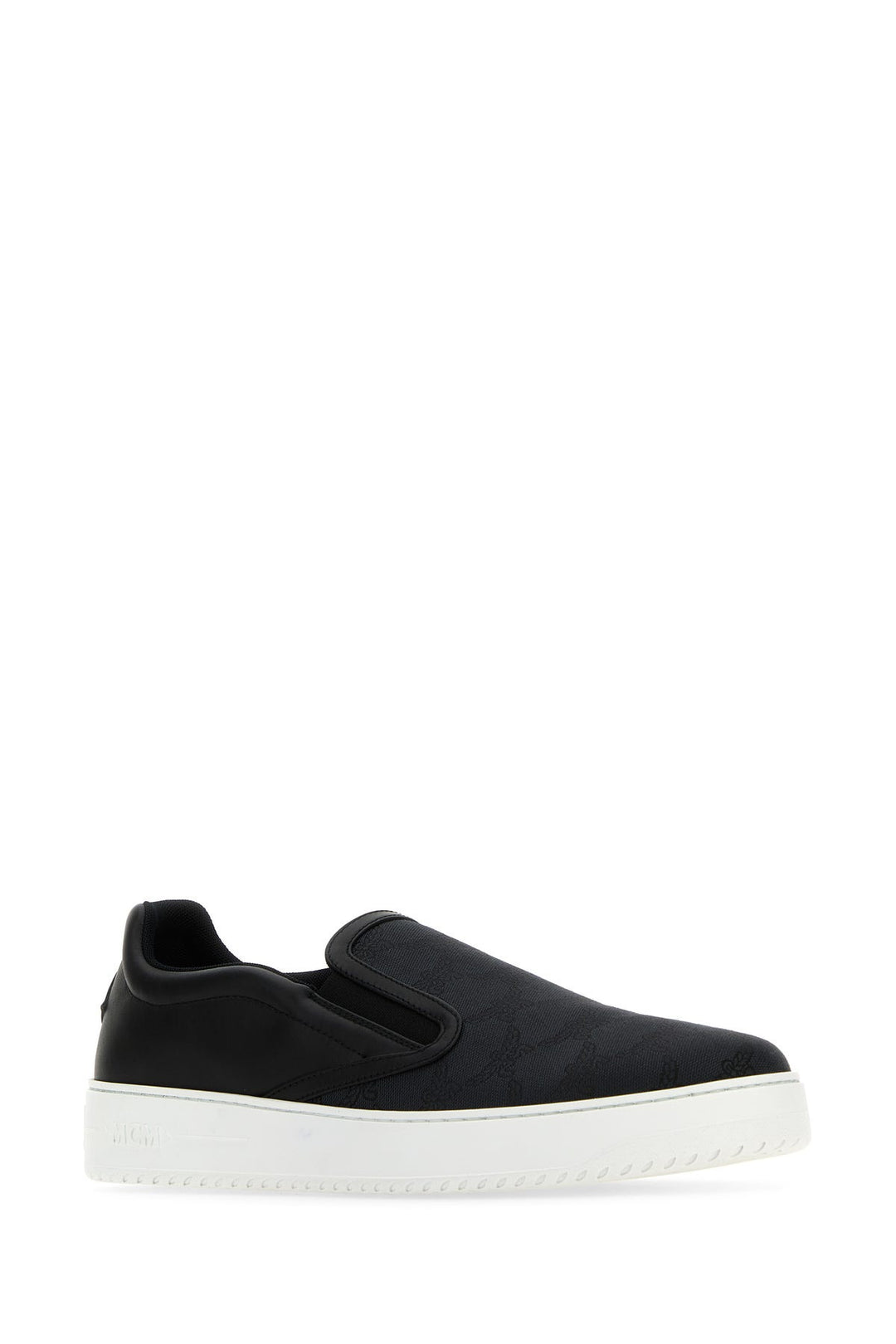 Black canvas and leather Neo Terrain slip ons