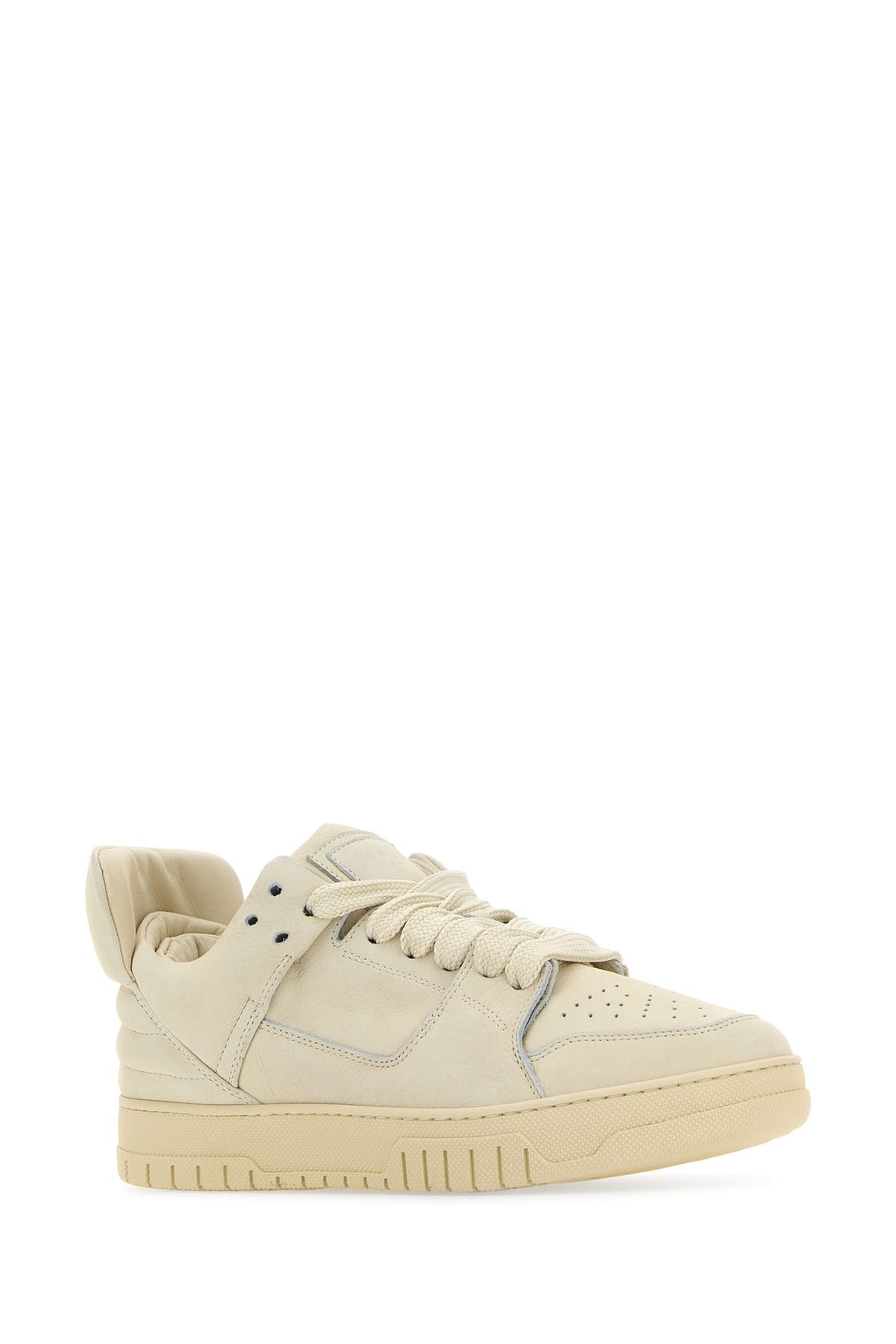 Ivory leather sneakers