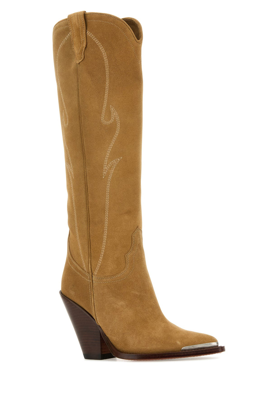 Camel suede Rancho boots