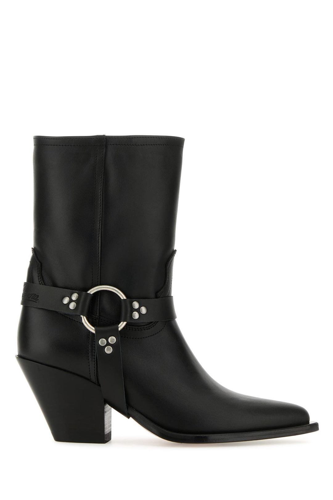 Black nappa leather Atoka ankle boots