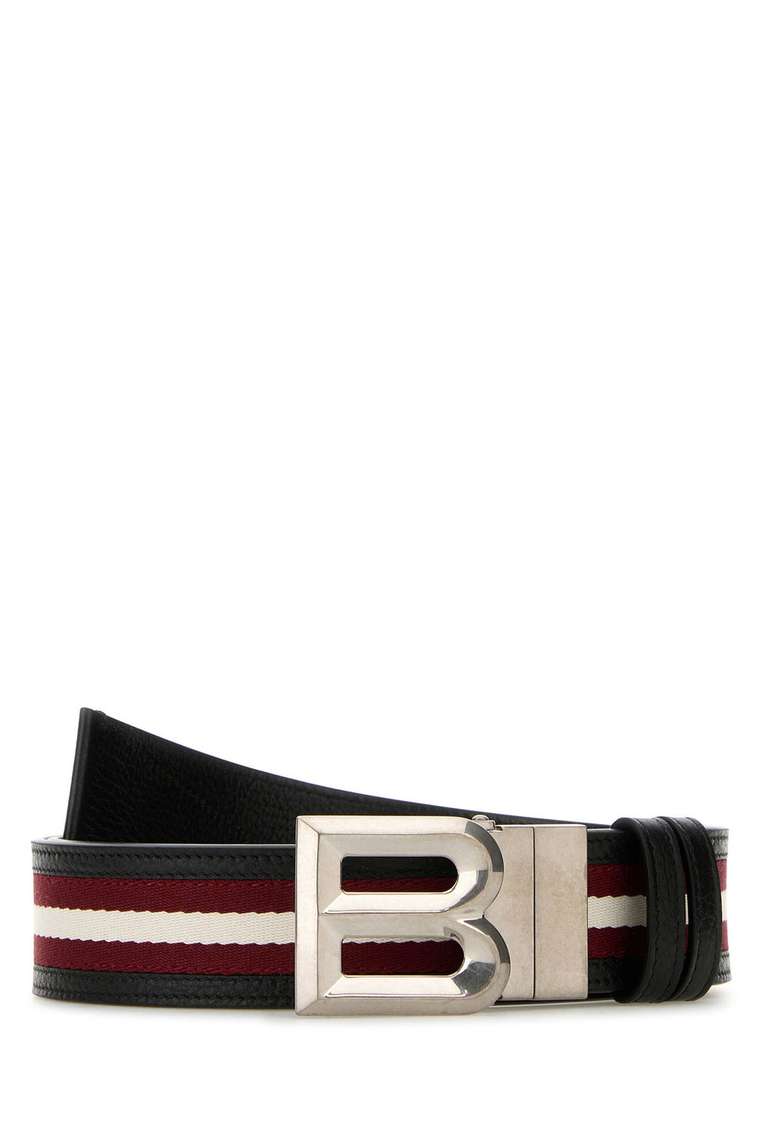 Multicolor leather and fabric belt