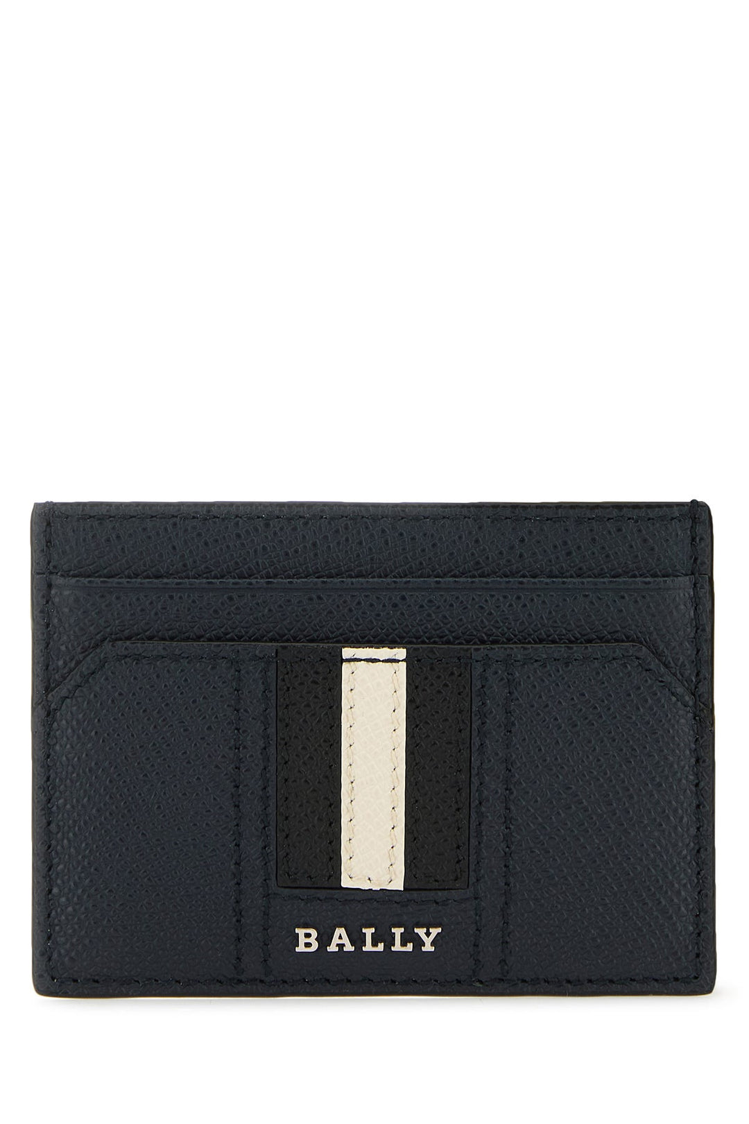 Midnight blue leather cardholder