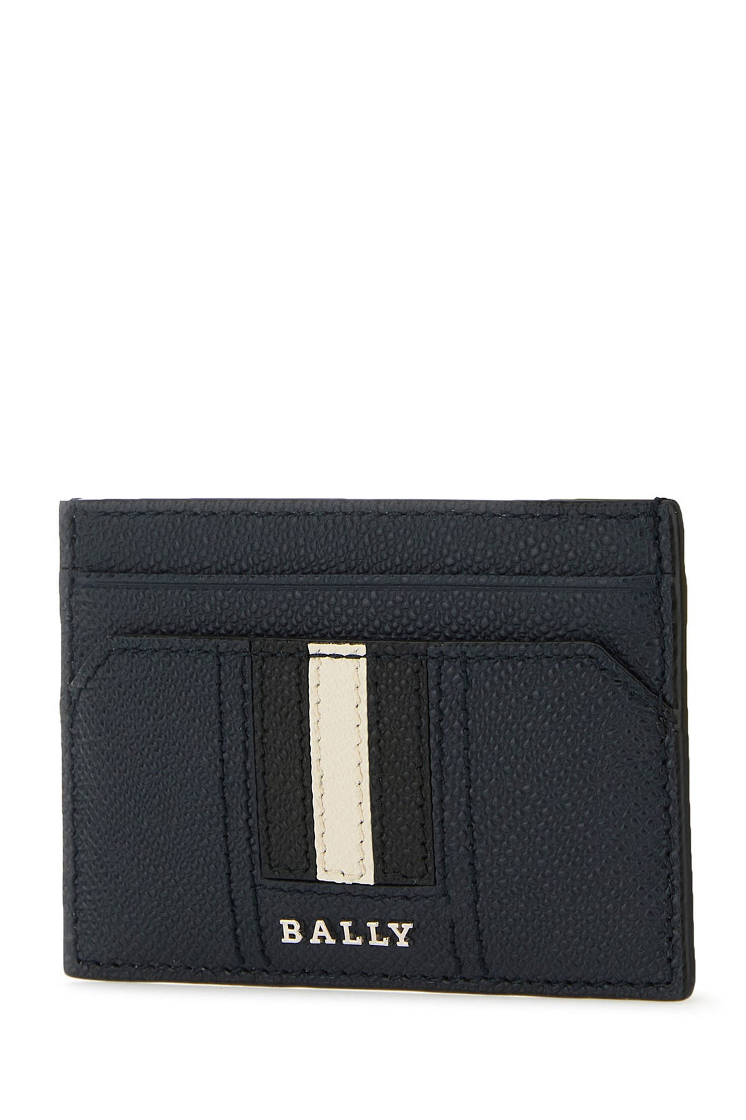 Midnight blue leather cardholder