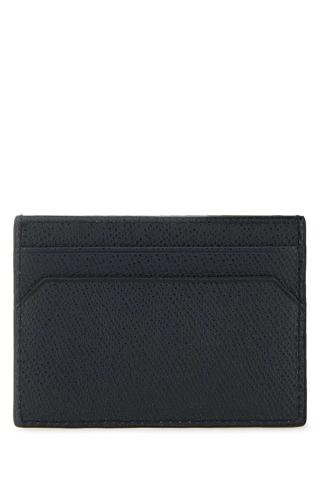 Midnight blue leather cardholder