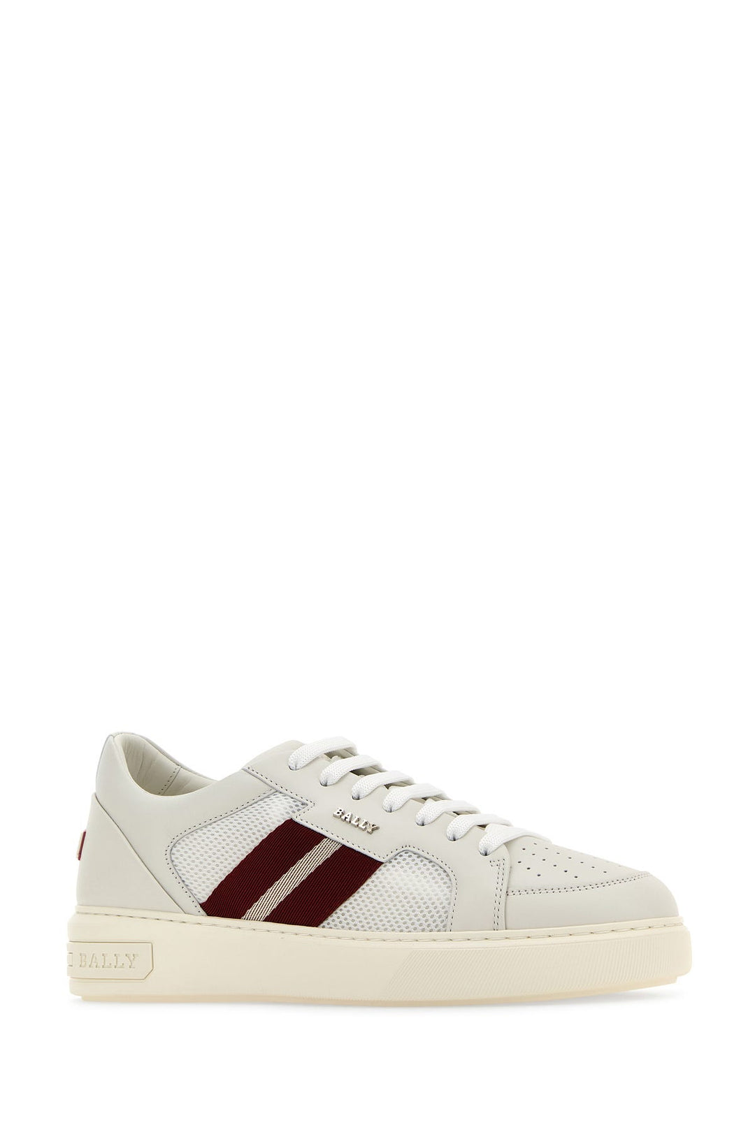 White leather and fabric Melys sneakers