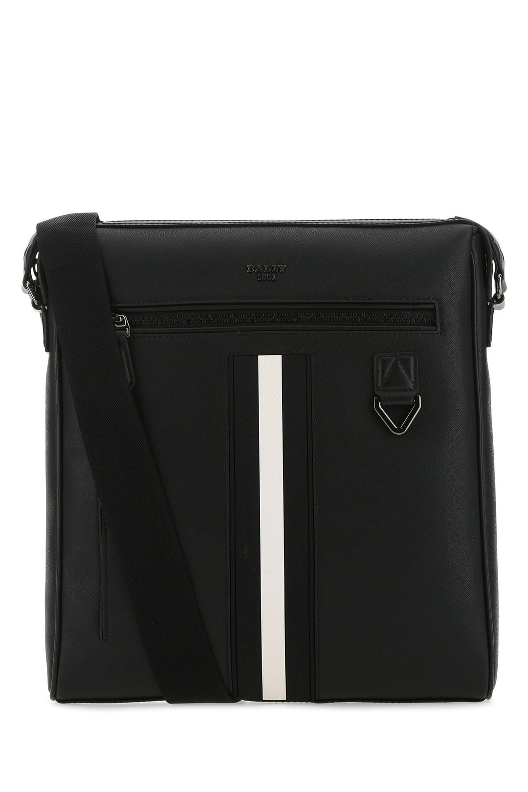 Black leather Mecoy crossbody bag