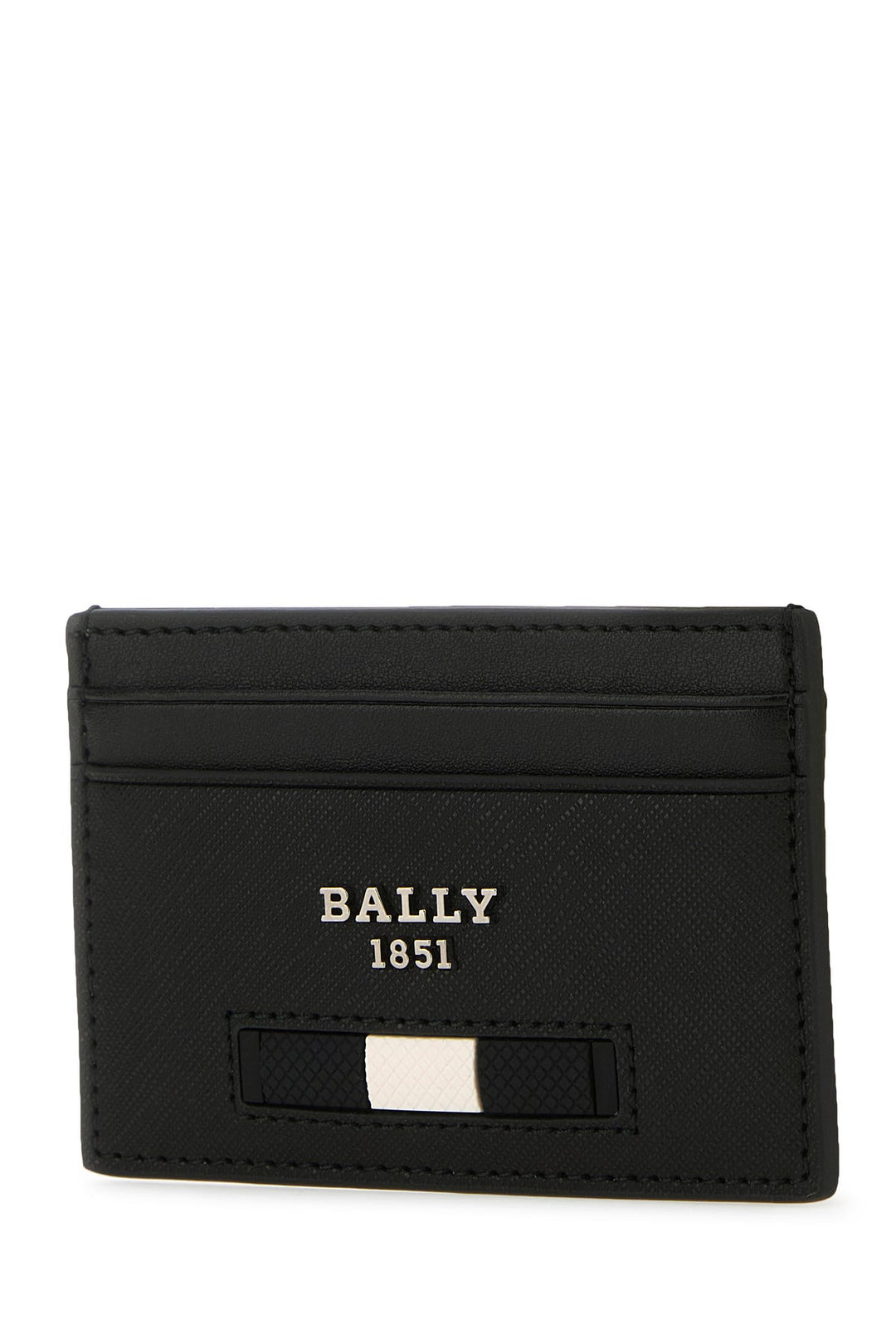 Black leather cardholder