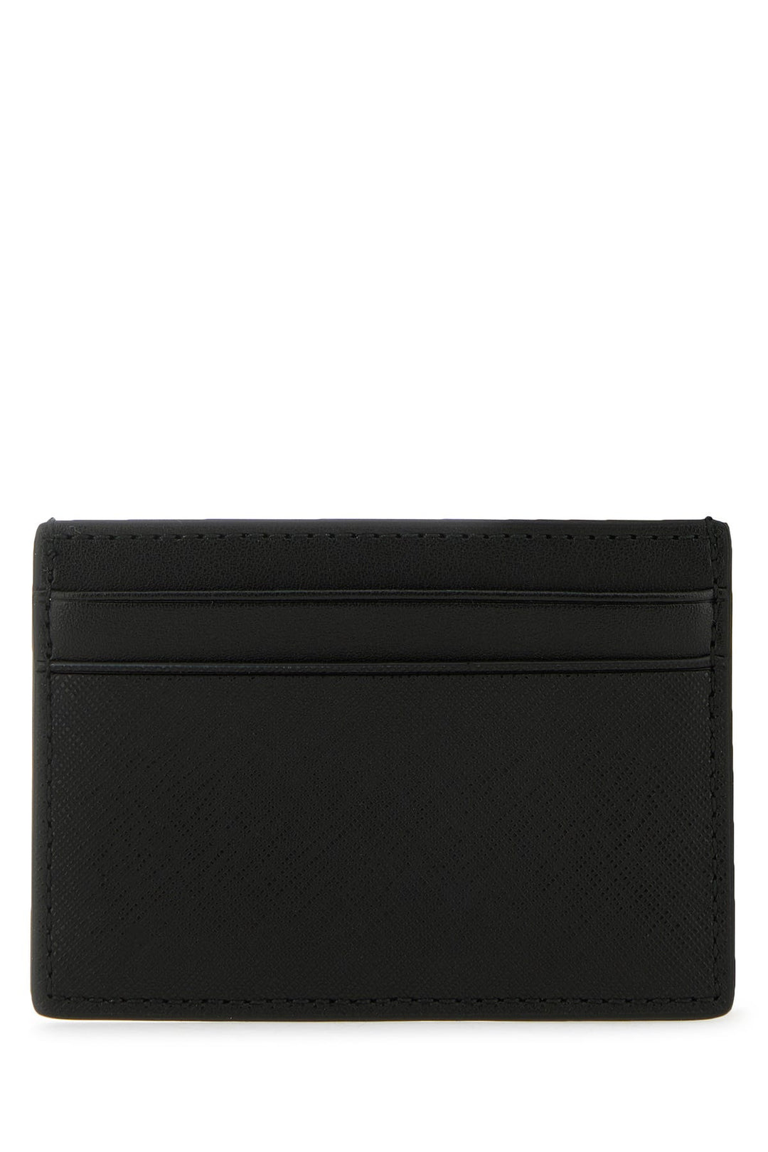 Black leather cardholder