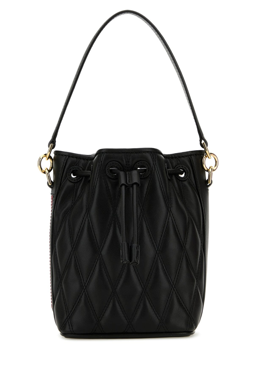 Black leather Donae bucket bag