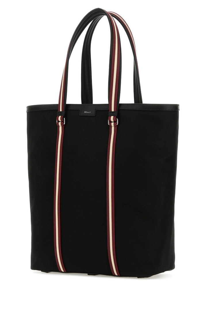 Black canvas Code shopping bag