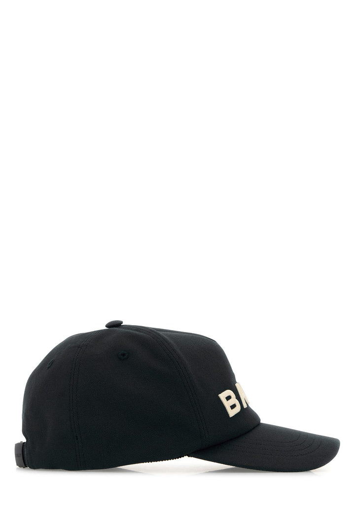 Black cotton baseball cap