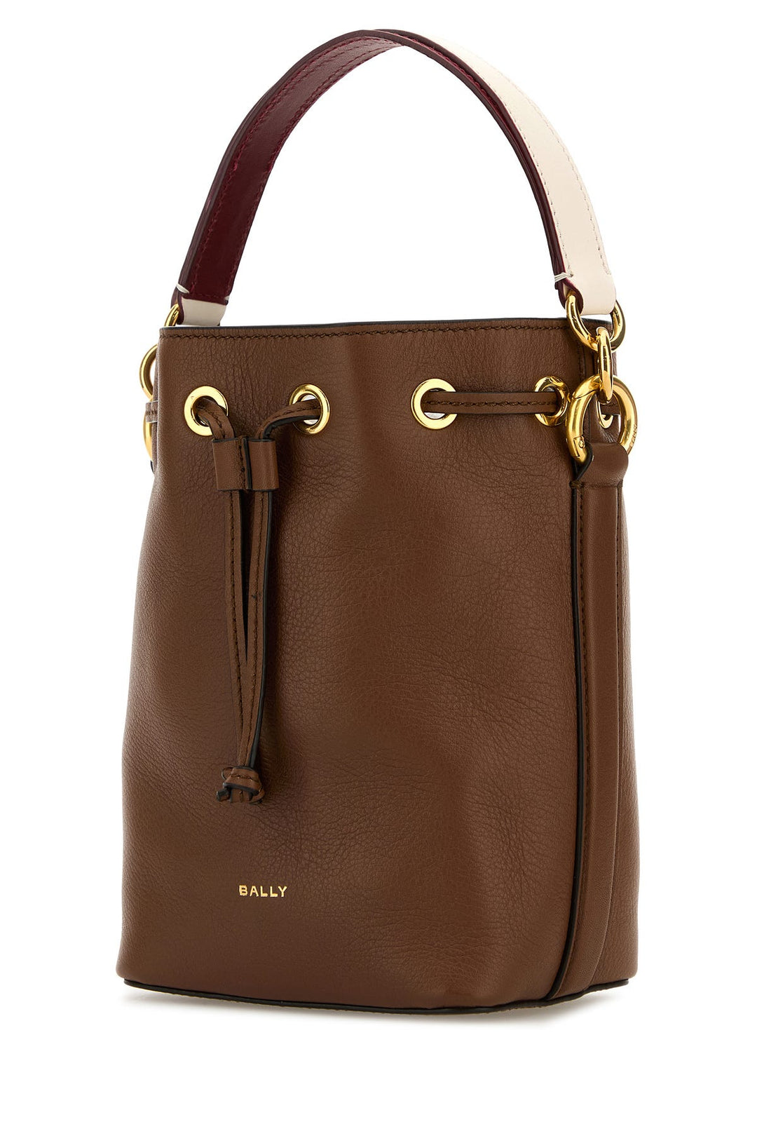 Caramel leather small Code bucket bag