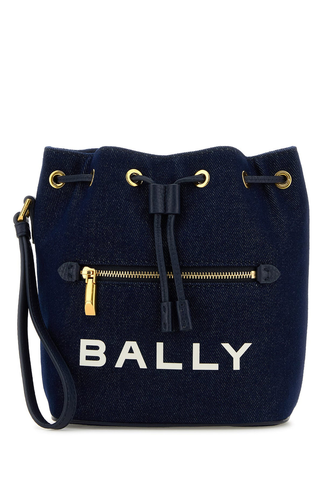 Denim mini Bar bucket bag