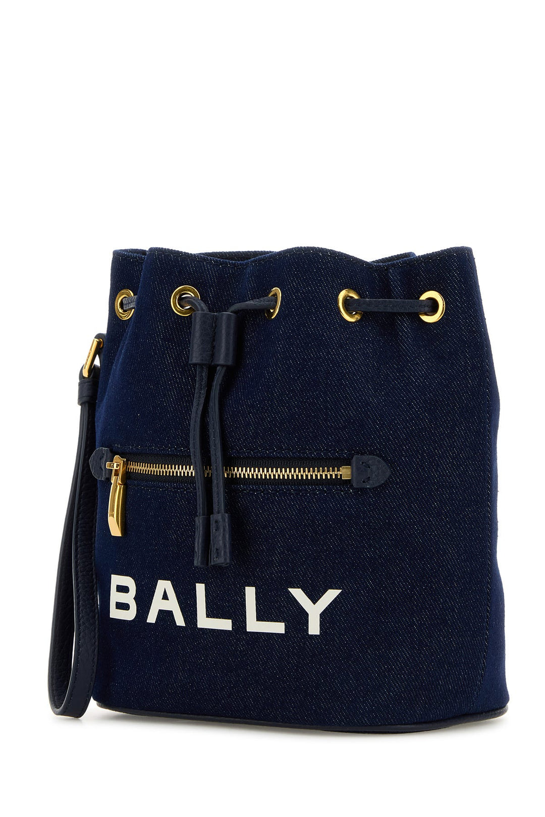 Denim mini Bar bucket bag