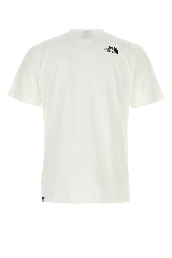 White cotton blend t-shirt