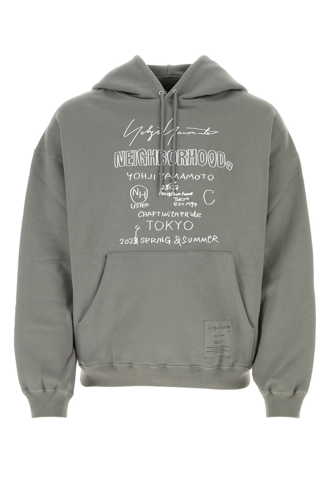 Grey cotton Yohji Yamamoto X Neighborhood sweatshirt