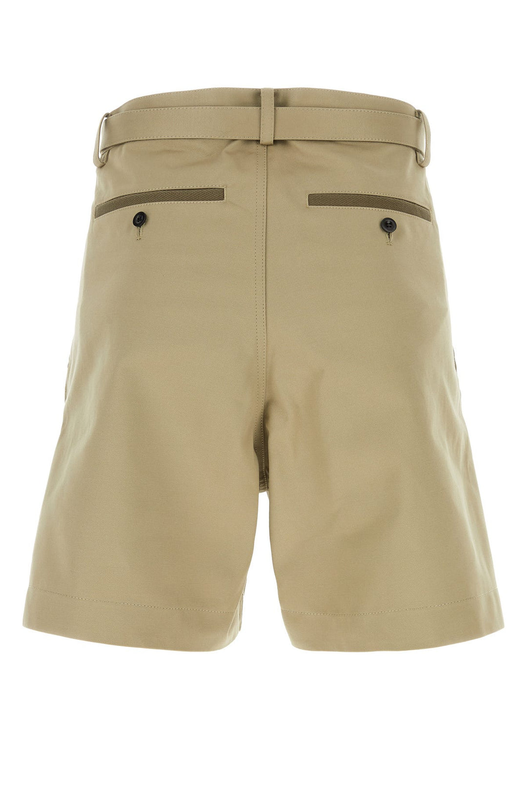 Cappuccino cotton bermuda shorts