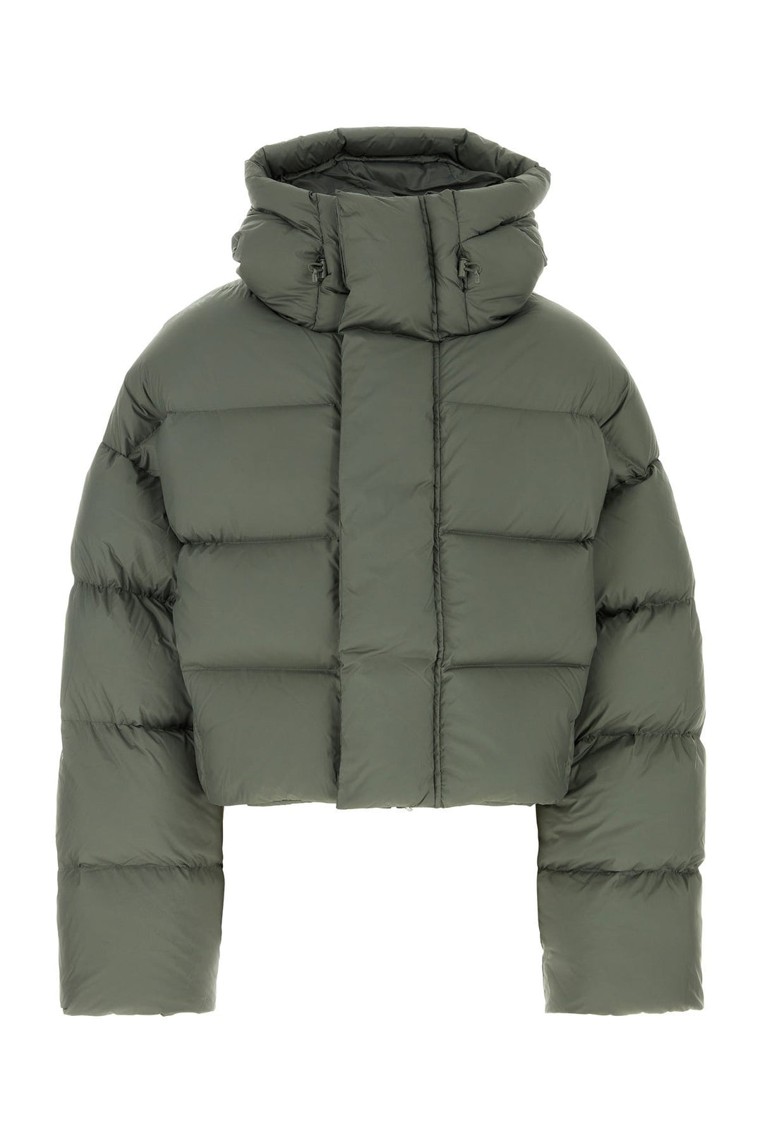 Army green polyester down jacket