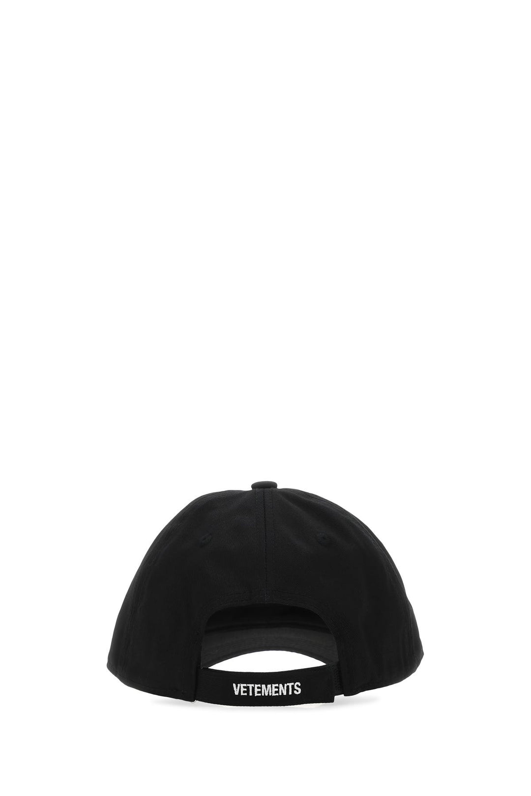 Black cotton baseball cap